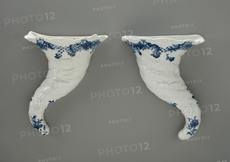 Wall Pocket (one of a pair), Worcester, c. 1756-1758. Creator: Royal Worcester.