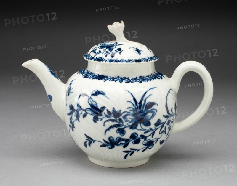 Teapot, Worcester, c. 1760. Creator: Royal Worcester.