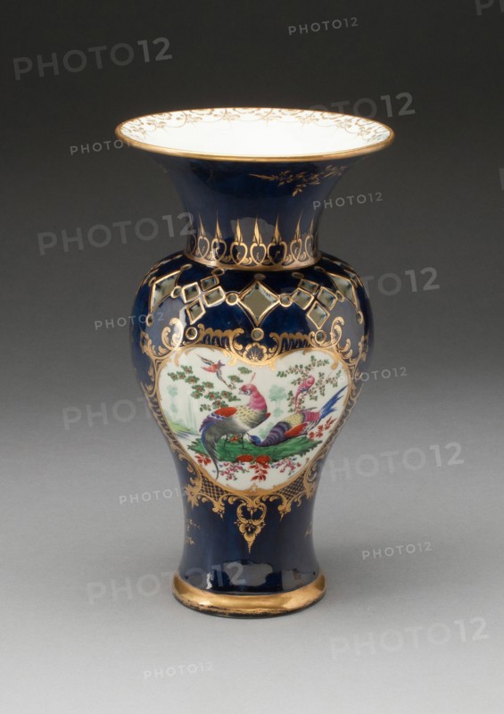 Vase (part of a pair), Worcester, c. 1770. Creator: Royal Worcester.