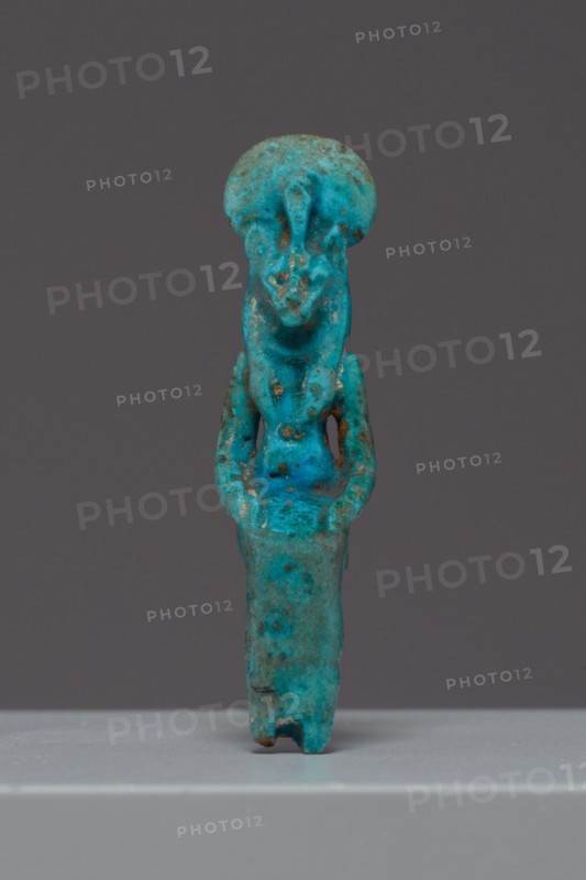 Amulet of the Seated Goddess Sekhmet, Egypt, New Kingdom-Third Intermediate Period (abt.1050... Creator: Unknown.