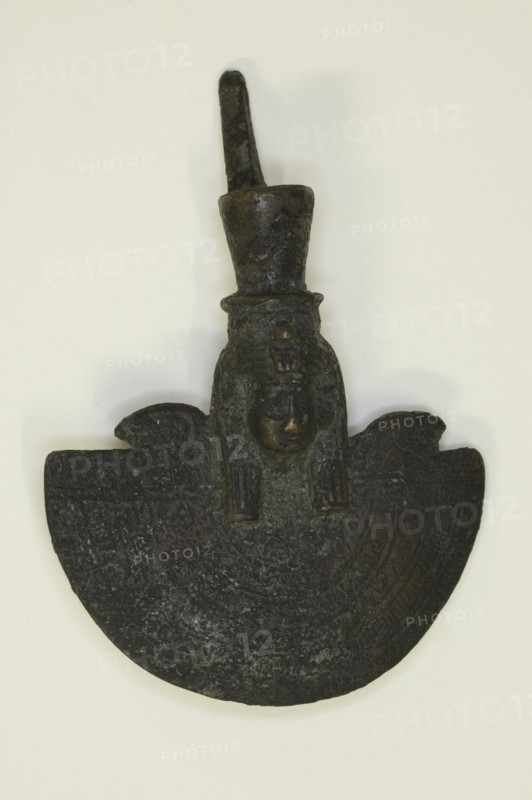 Amulet of an Aegis with the Head of the Goddess, Egypt, Third Intermediate Period-Late Period... Creator: Unknown.