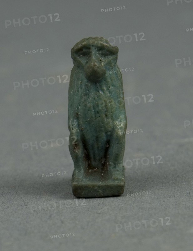 Amulet of an Ape, Egypt, Third Intermediate Period, Dynasty 21-25 (1070-656 BCE). Creator: Unknown.
