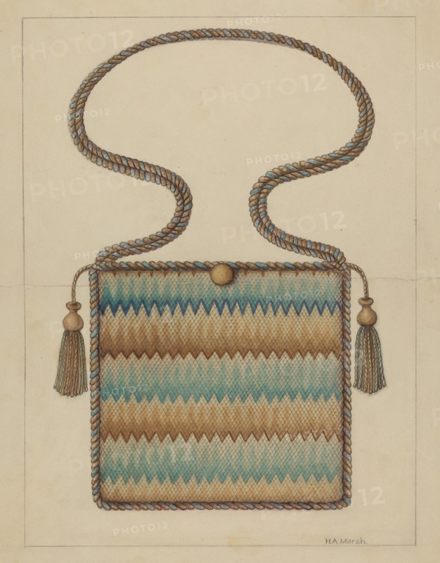 Petipoint Bag, c. 1937. Creator: Herbert Marsh.