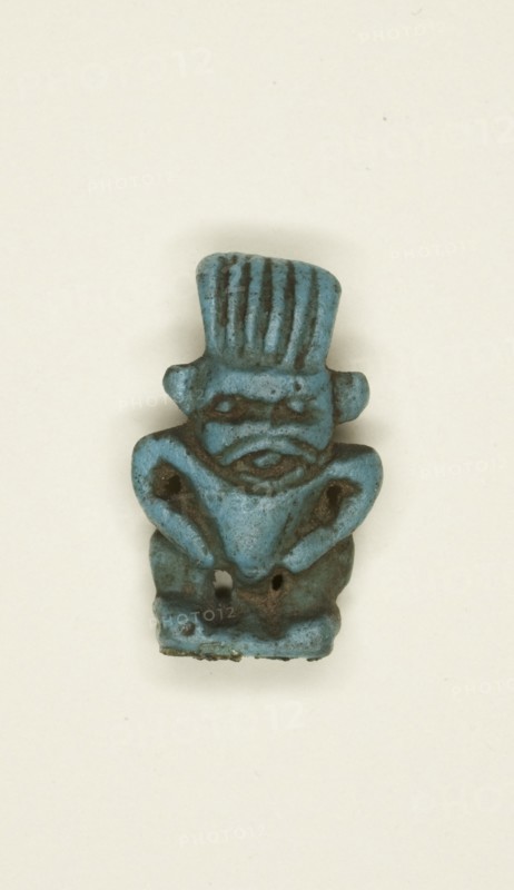 Amulet of the God Bes, Egypt, Third Intermediate Period, Dynasty 21-25 (1070-656 BCE). Creator: Unknown.