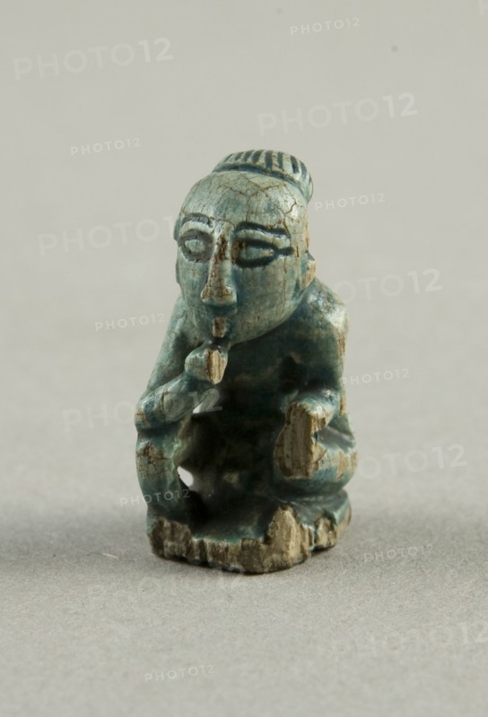 Amulet of the God Harpocrates (Squatting), Egypt, Ptolemaic Period-Roman Period (?) (332 BCE-395 CE) Creator: Unknown.