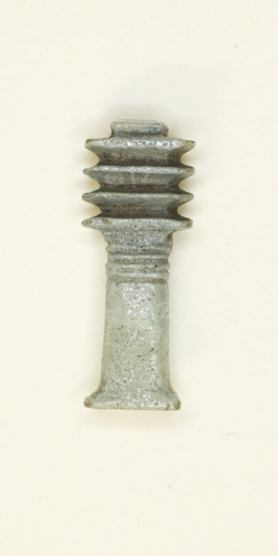 Amulet of a Djed Pillar, Egypt, Late Period, Dynasties 26-31 (664-332 BCE). Creator: Unknown.