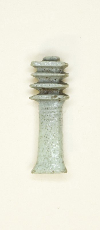 Amulet of a Djed Pillar, Egypt, Late Period, Dynasties 26-31 (664-332 BCE). Creator: Unknown.