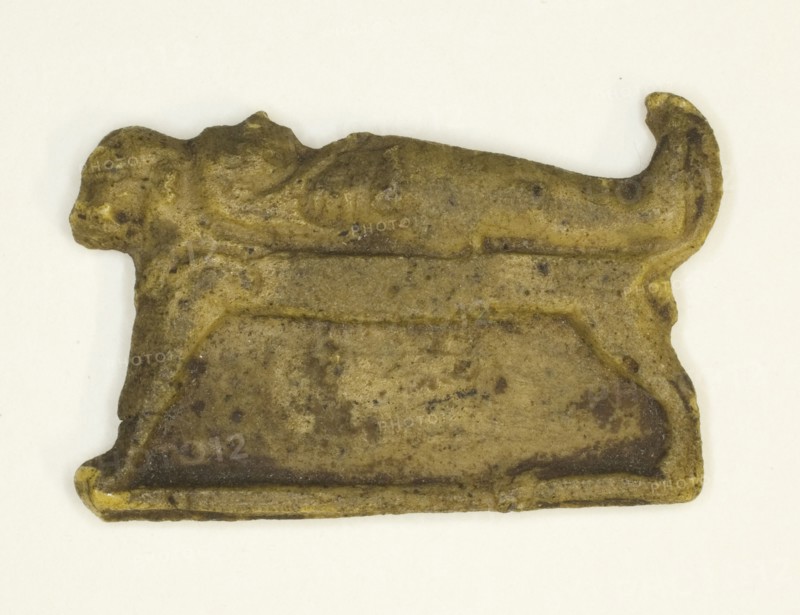 Amulet of a Mummy Lying on a Bier, Egypt, Late Period-Ptolemaic Period (7th century-1st century BCE) Creator: Unknown.