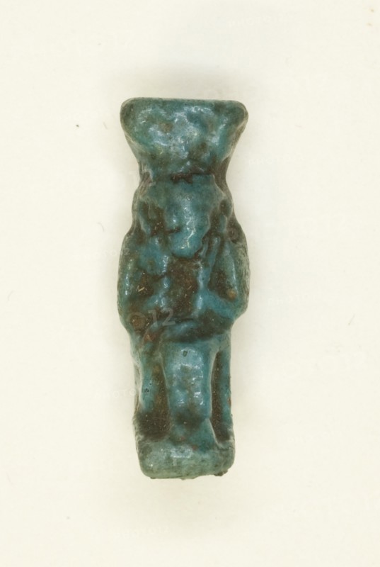 Amulet of the Goddess Hathor with Menat and Sistrum, Egypt, Late Period (?) (664-332 BCE). Creator: Unknown.
