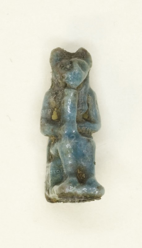 Amulet of the Goddess Bastet, Egypt, Late Period (?) (664 BCE-332 BCE). Creator: Unknown.