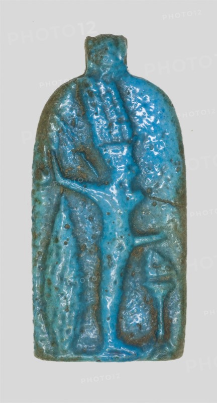 Amulet of the God Amun-Ra Kamutef, Egypt, Late Period, Dynasty 26-31 (664-332 BCE). Creator: Unknown.