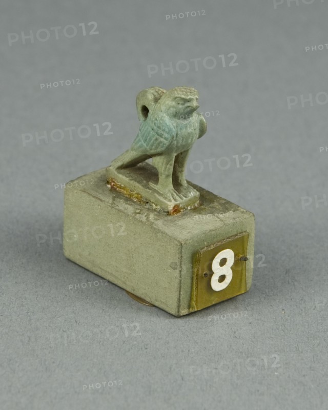 Amulet of a Falcon, Egypt, Late Period, Dynasty 26-31 (664-332 BCE). Creator: Unknown.