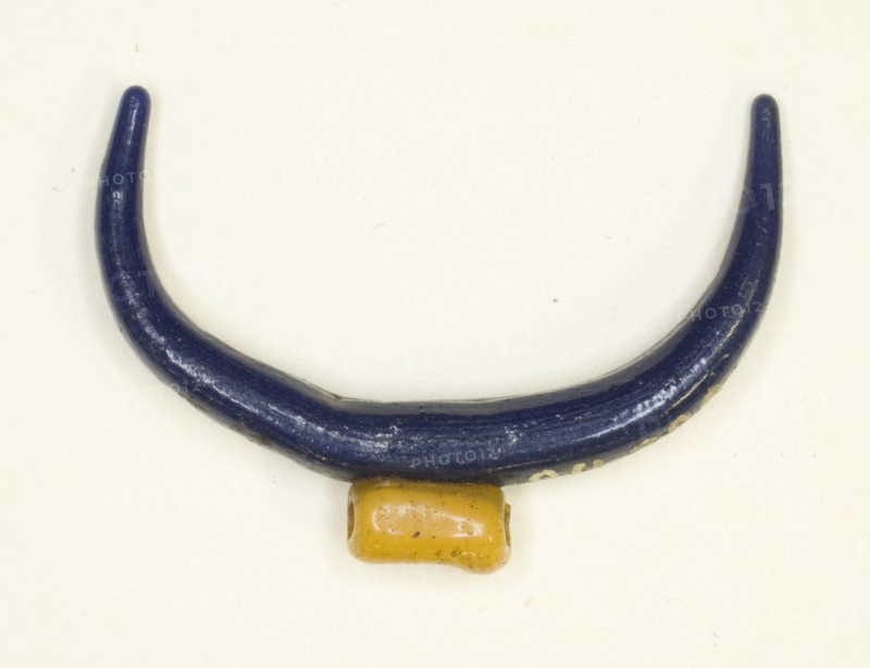 Amulet of the Lunar Crescent, Egypt, New Kingdom, Dynasty 18 (about 1300 BCE). Creator: Unknown.