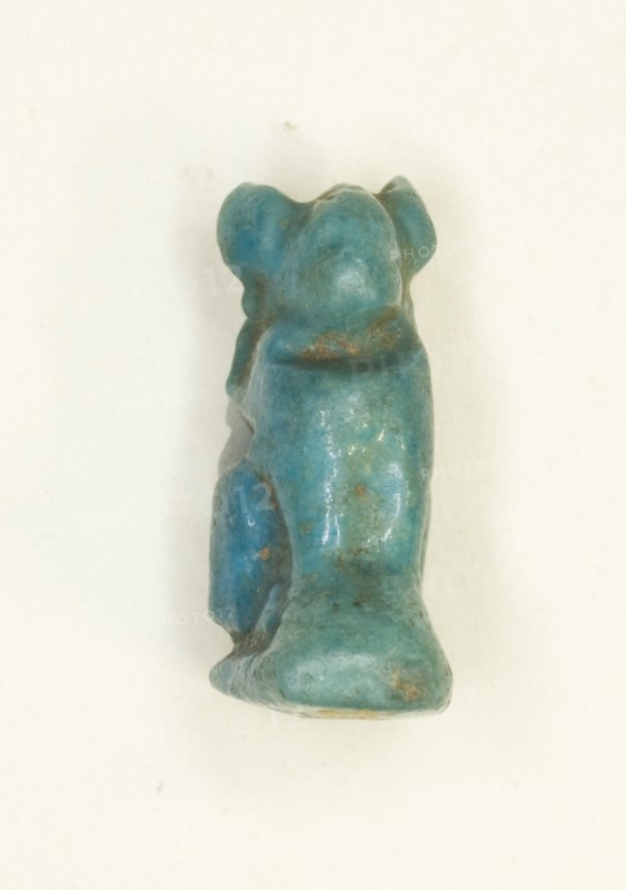 Amulet of a Seated Cat (the Goddess Bastet), Egypt, Third Intermediate-Late Period (?)... Creator: Unknown.