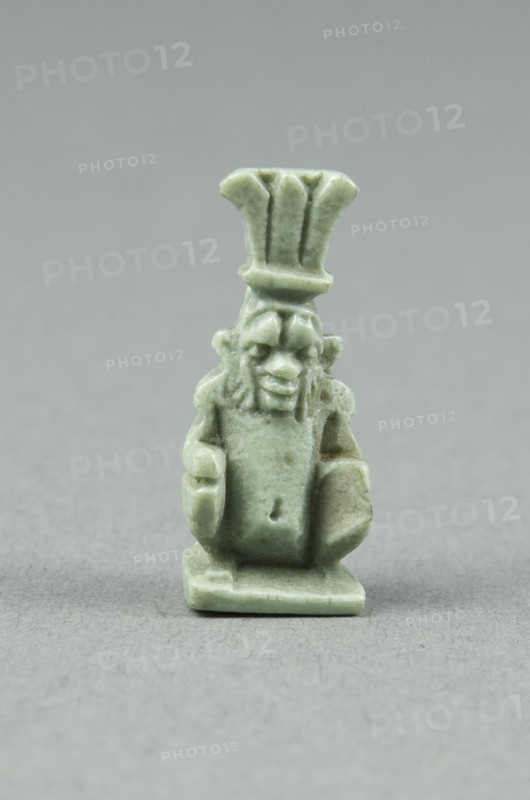 Amulet of the God Bes, Egypt, Late Period, Dynasty 26-31 (664-332 BCE). Creator: Unknown.