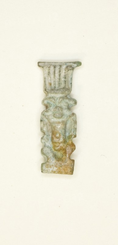 Amulet of the God Bes, Egypt, Late Period, Dynasty 26-31 (664-332 BCE). Creator: Unknown.