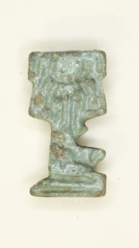Amulet of the God Shu, Egypt, Late Period, Dynasty 26-31 (664-332 BCE). Creator: Unknown.