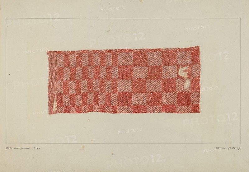 Wool Tablecloth, c. 1938. Creator: Frank Maurer.