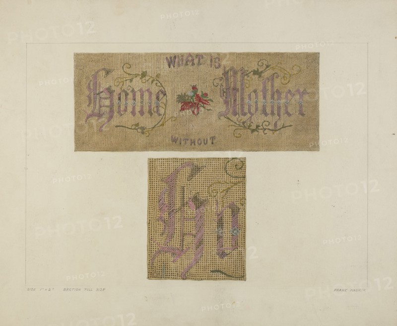 Sampler, 1935/1942. Creator: Frank Maurer.