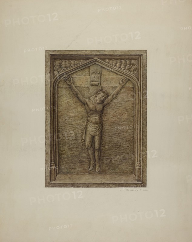 Bas Relief Plaque, c. 1940. Creator: Stanley Mazur.