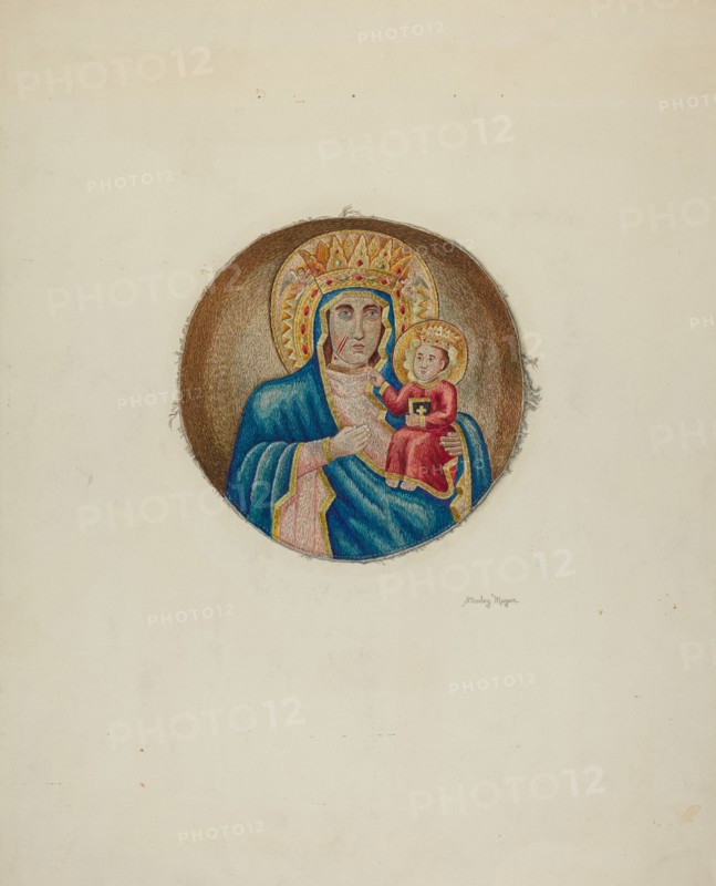 Religious Embroidery, 1940. Creator: Stanley Mazur.