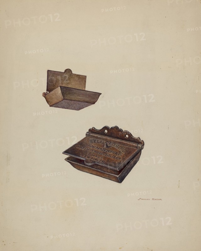 Iron Match Safe, c. 1941. Creator: Stanley Mazur.