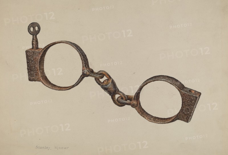 Slave Handcuffs, c. 1938. Creator: Stanley Mazur.