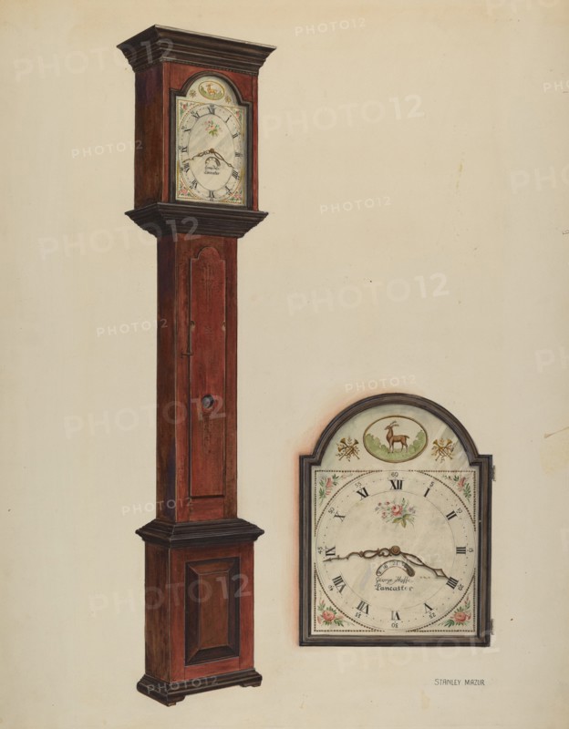 Grandfather Clock, c. 1937. Creator: Stanley Mazur.
