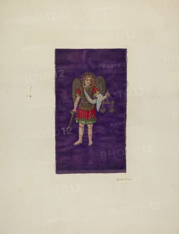 Religious Embroidery, c. 1940. Creator: Stanley Mazur.