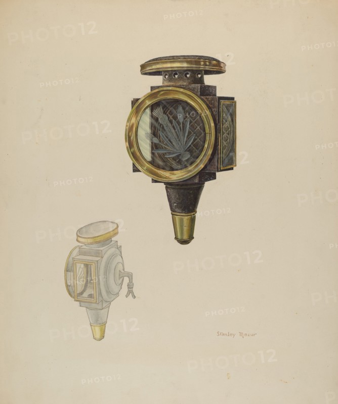 Carriage Lamp, 1938. Creator: Stanley Mazur.