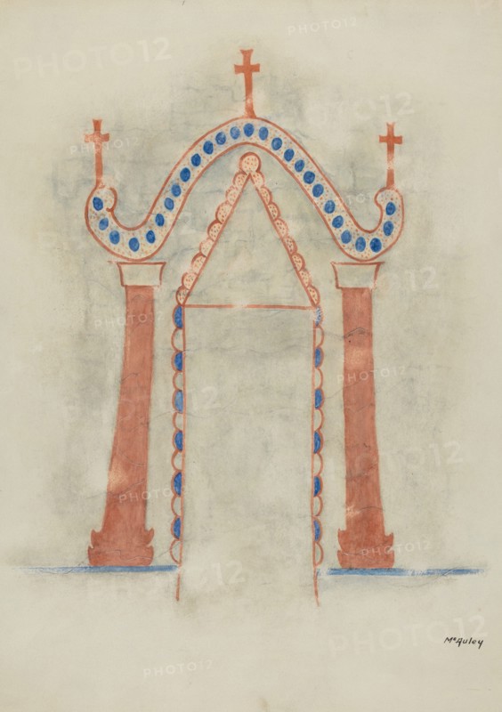 Wall Painting, 1938. Creator: William McAuley.
