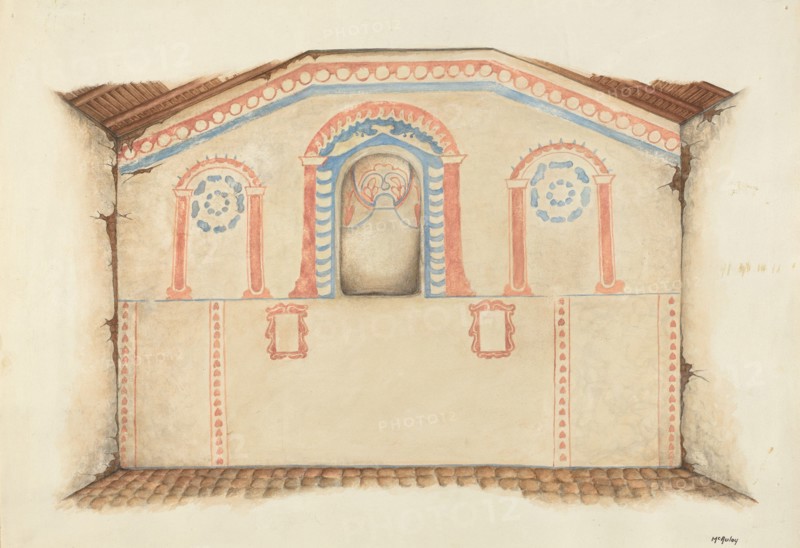 Wall Painting (Reredos), 1939. Creator: William McAuley.