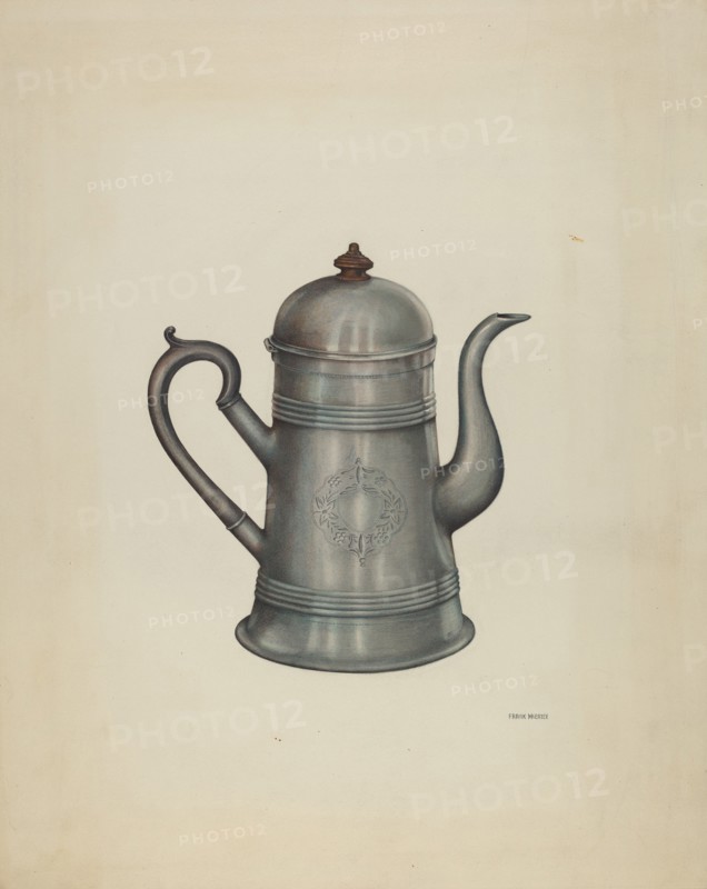 Coffee Pot, 1935/1942. Creator: Frank McEntee.