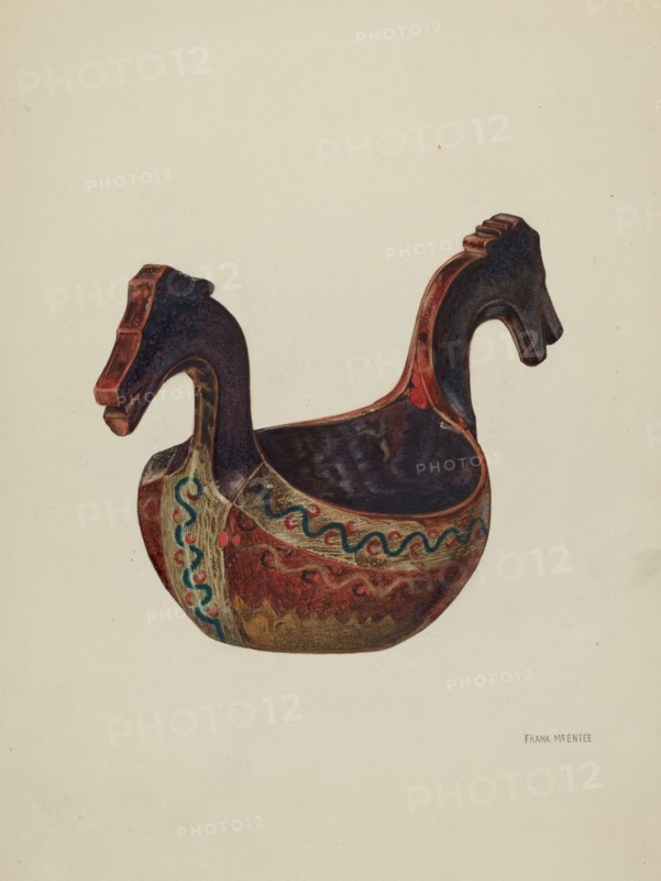 Drinking Vessel (Loving Cup), c. 1936. Creator: Frank McEntee.