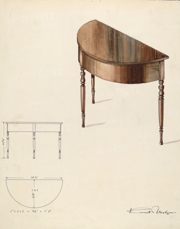 Bishop Hill: Table, 1936. Creator: Kurt Melzer.