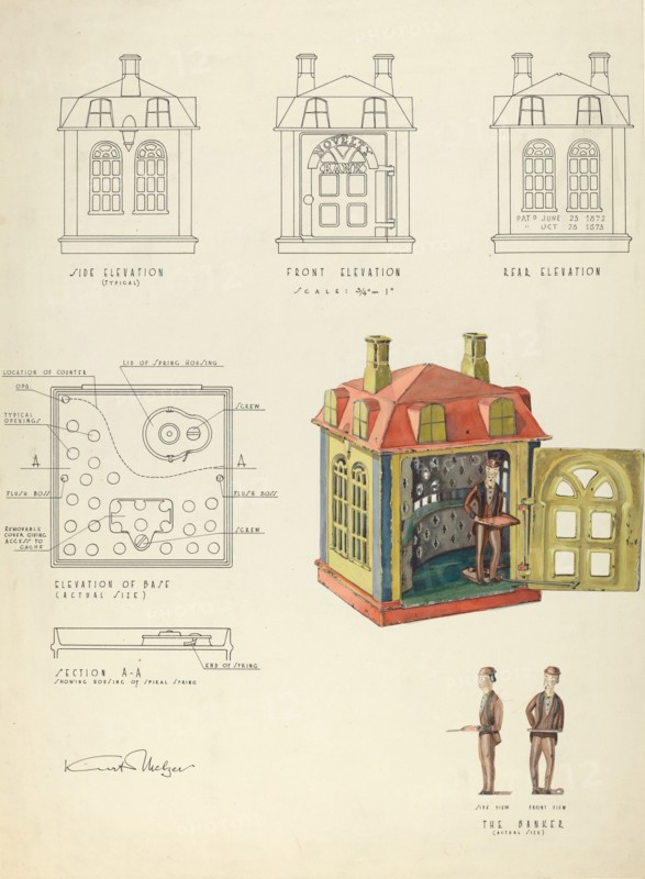 Toy Bank, 1935/1942. Creator: Kurt Melzer.