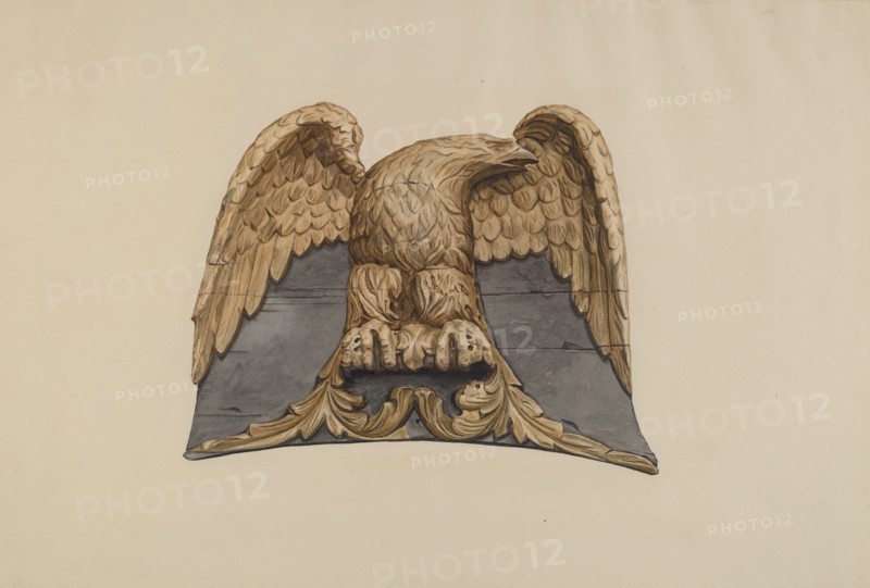 Spread Eagle Relief, 1935/1942. Creator: Flora Merchant.