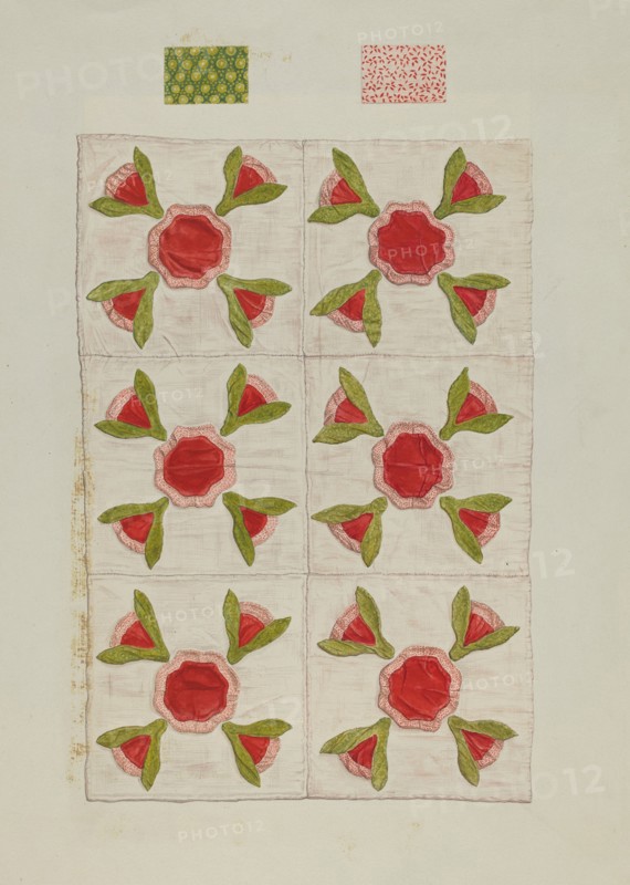 Quilt, 1935/1942. Creator: Flora Merchant.