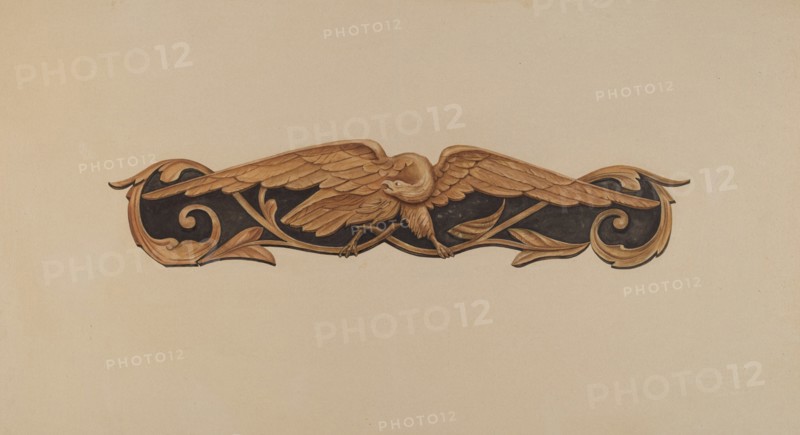 Stern Carving: Spread Eagle, 1935/1942. Creator: Flora Merchant.