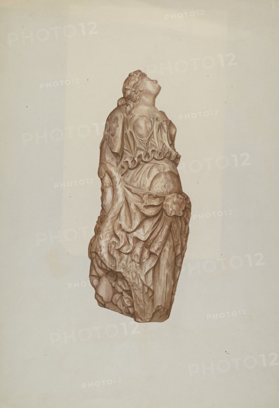 Figurehead, 1935/1942. Creator: Flora Merchant.