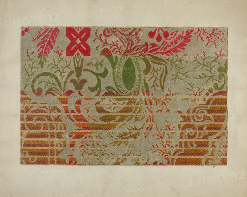Carpet, c. 1939. Creator: Merkley, Arthur G..