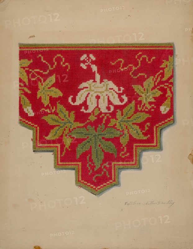 Shelf Lambrequin, c. 1938. Creator: Merkley, Arthur G..