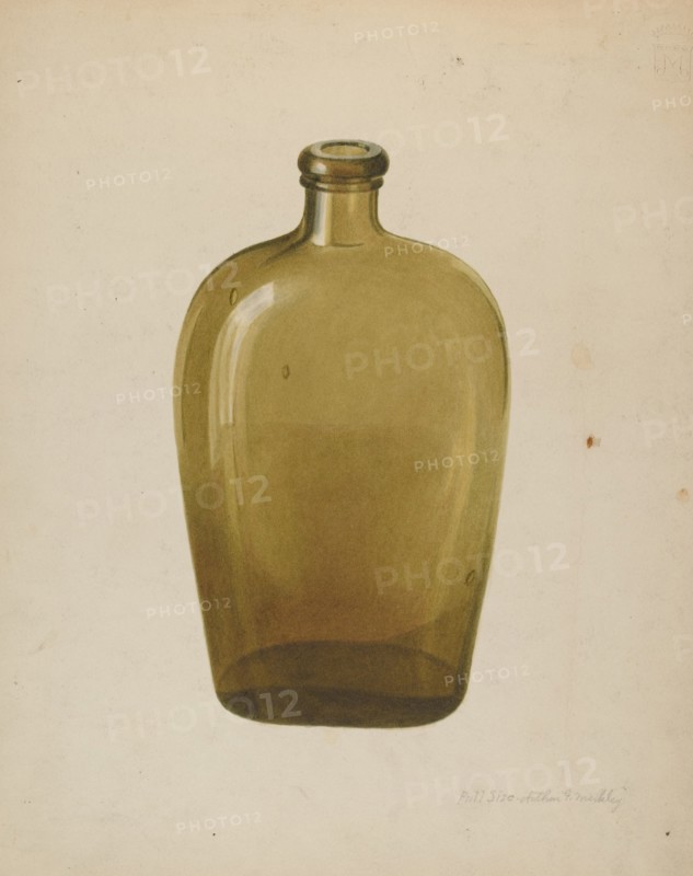 Liquor Flask, 1935/1942. Creator: Merkley, Arthur G..