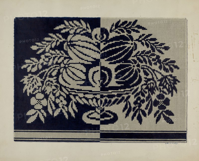 Tyler Coverlet, c. 1942. Creator: Merkley, Arthur G..