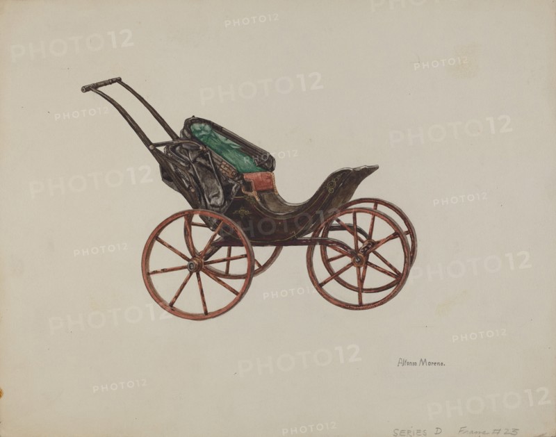 Doll Buggy, 1935/1942. Creator: Alfonso Moreno.