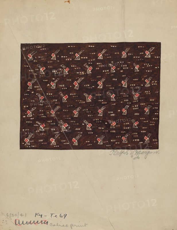 Calico Print, 1935/1942. Creator: Ralph N. Morgan.