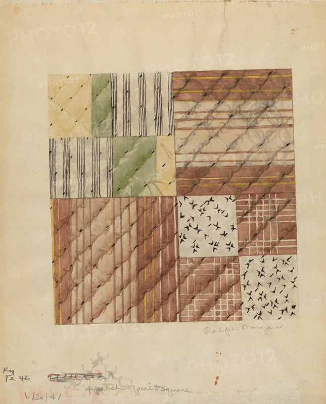 Quilt Square, 1935/1942. Creator: Ralph N. Morgan.