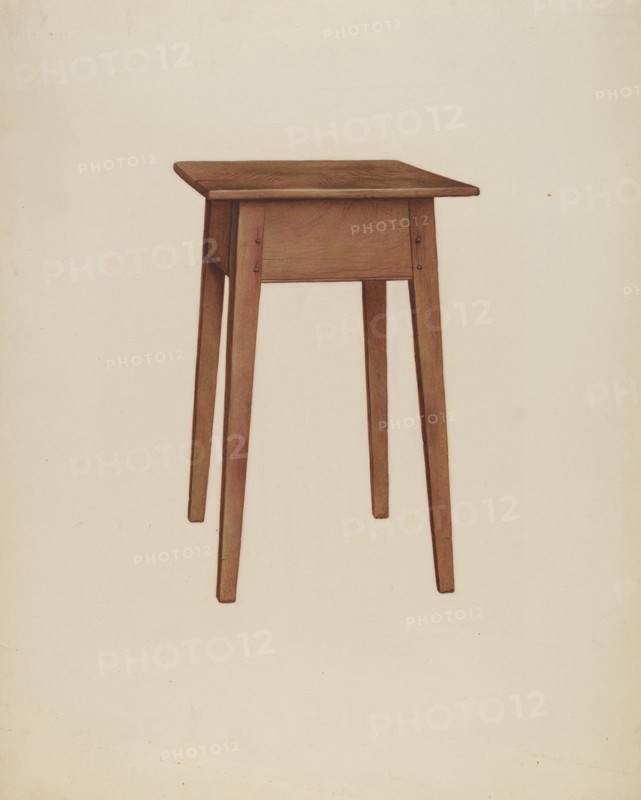 Tabarette, (Taboret) c. 1942. Creator: Ralph Morton.