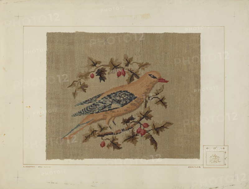 Sampler, c. 1938. Creator: Ralph Morton.
