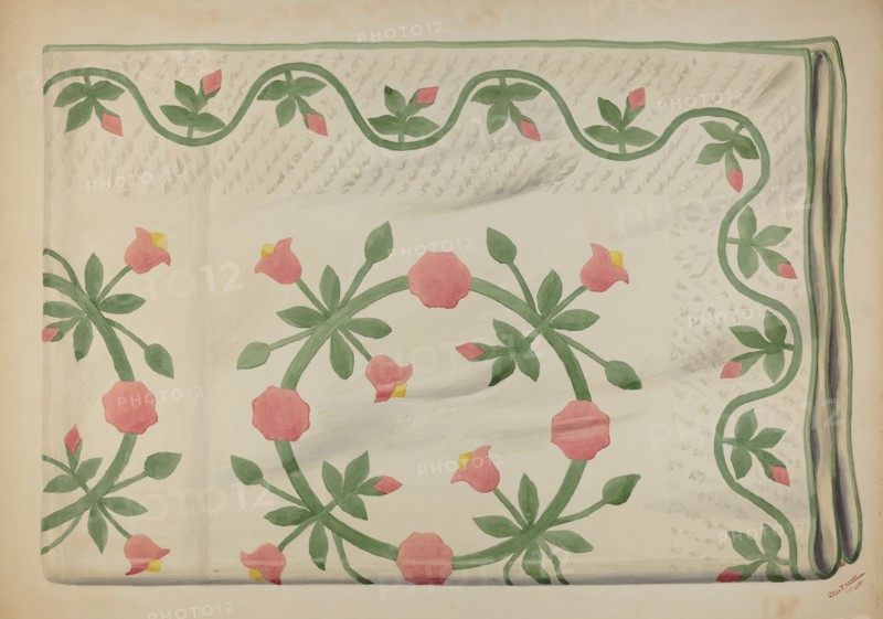 Quilt, 1937. Creator: Charles Moss.
